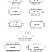 Dining Room Table Size Chart