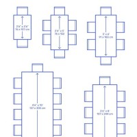 Dining Table Size Chart