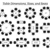 Dining Table Size Seating Chart