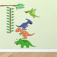 Dinosaur Height Chart Wall Sticker