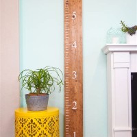 Diy Oversized Ruler Growth Chart