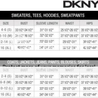 Dkny Mens Size Chart