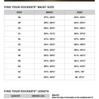 Dockers Husky Size Chart