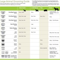 Dog Clipper Blade Length Chart