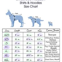 Dog Clothes Size Chart By Breed