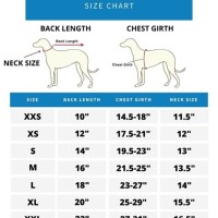 Dog Jacket Size Chart