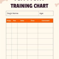 Dog Potty Training Schedule Chart