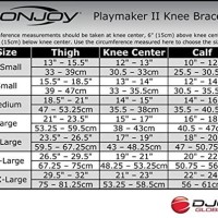 Donjoy Defiance Size Chart