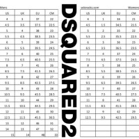 Dsquared Jeans Size Chart