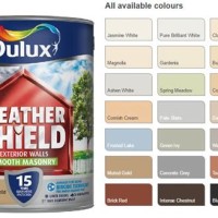 Dulux Smooth Masonry Paint Colour Chart