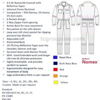 Dupont Nomex Coverall Size Chart