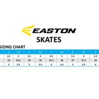 Easton Ice Hockey Skate Size Chart