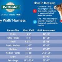 Easy Walk Dog Harness Sizing Chart