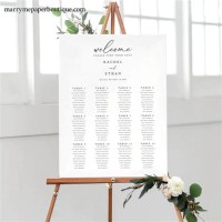 Easy Wedding Seating Chart Template