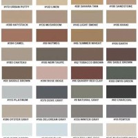 Ebond Caulk Color Chart