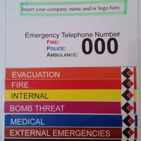 Emergency Flip Chart Template