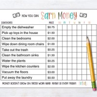 Ening Chart For 5 Year Old