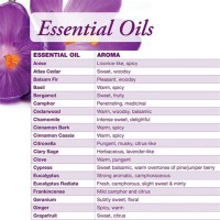 Essential Oil Parison Chart