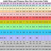 Euro Footwear Size Chart