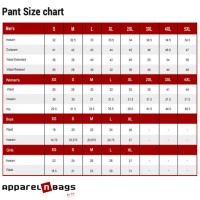 Euro Us Pants Size Chart