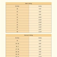 European Feet Size Chart