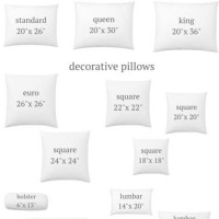 European Pillow Size Chart