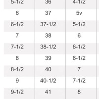 European Womens Shoes Size Chart