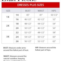 Evan Picone Dress Size Chart