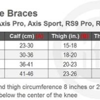 Evs Axis Knee Brace Size Chart