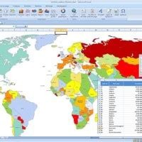 Excel 2010 World Map Chart