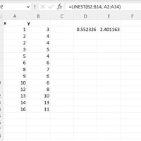 Excel Polynomial Trendline Equation Without Chart