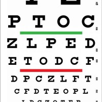 Eye Color Vision Test Chart