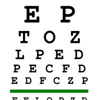 Eye Exam Chart Test