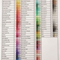 Faber Castell Polychromos Color Chart Blank