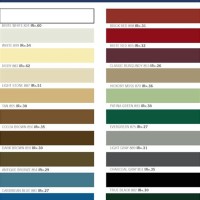 Fabral Metal Roofing Color Chart