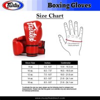 Fairtex Boxing Gloves Size Chart