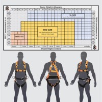 Fall Protection Harness Size Chart