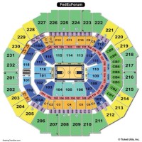 Fedex Forum Seating Chart With Seat Numbers