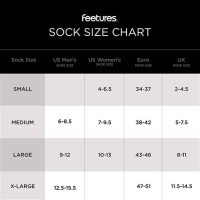 Feetures Elite Socks Size Chart