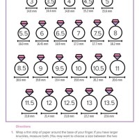 Female Ring Size Chart