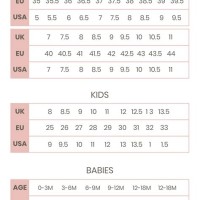 Female Shoe Size Chart Uk
