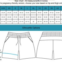 Female Shorts Size Chart