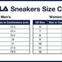 Fila Shoe Size Chart Cm