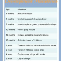 Fine Motor Milestones Chart