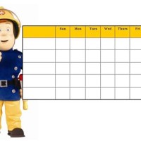 Fireman Sam Reward Chart Printable