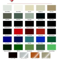 Firestone Sheet Metal Color Chart