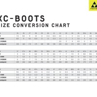 Fischer Cross Country Boot Size Chart