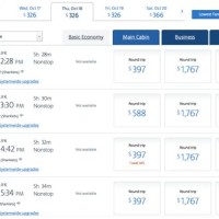 Flight Tickets Fare Charts