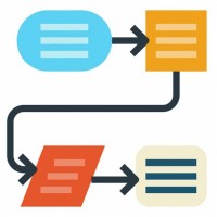 Flowchart Process Icon Vector