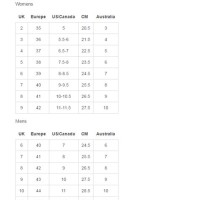 Fly London Foot Size Chart